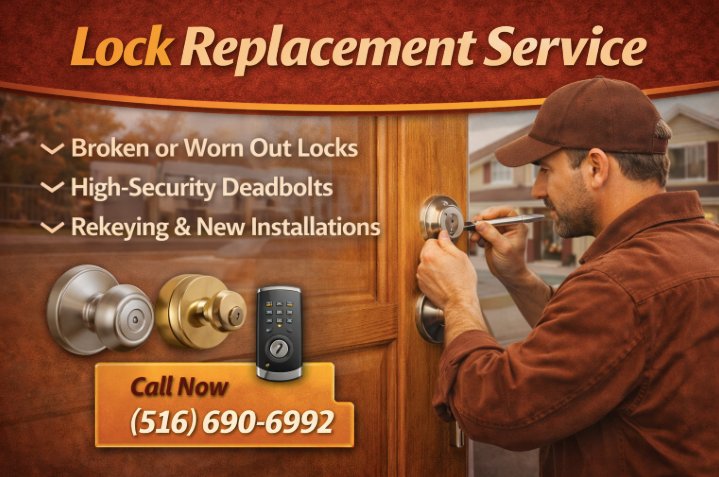Lock Replacement Lynbrook NY - Brown Keys Locksmith